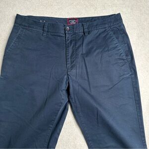 UNTUCKit Men’s Relaxed Fit Chino Pants Blue Cotton Blend W36 L34